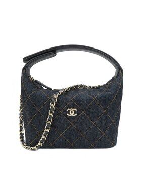 Chanel Classic Chain Clutch Pre Collection Denim